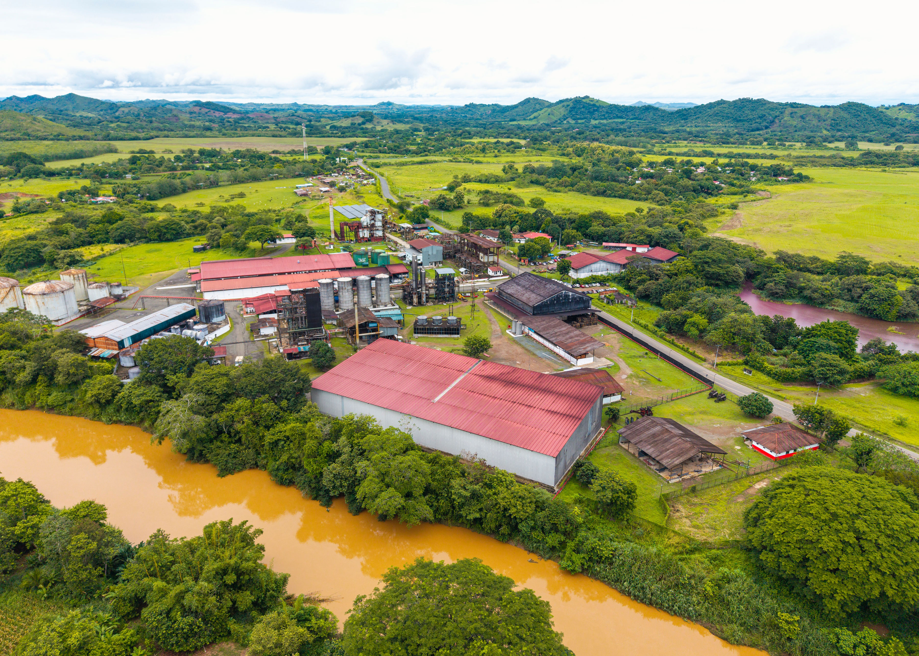 Aerial view of Las Cabras Free Zone — Herrera, Panama